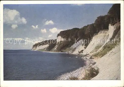 Sassnitz Ostseebad Ruegen Kreidefelsen Ostsee Kat. Sassnitz