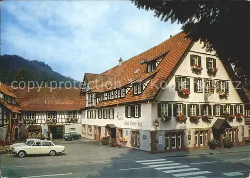 Baiersbronn Schwarzwald Kloster Gasthof Sonne Post Klosterreichenbach Kat. Baiersbronn