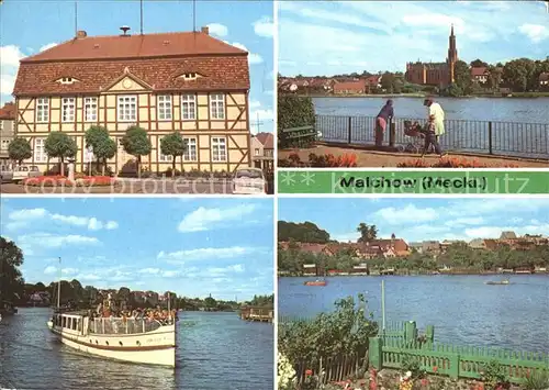 Malchow Rathaus Kloster Malchow See Teilansicht Kat. Malchow Mecklenburg