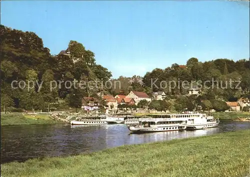 Rathen Saechsische Schweiz Dampferanlegestelle  Kat. Rathen Sachsen