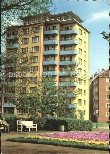 Karl Marx Stadt Hochhaus Schlossteich Kat. Chemnitz