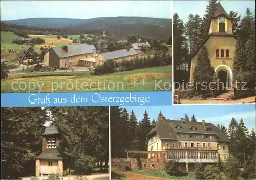 Schellerhau Waldkapelle Oberbaerenburg Glockenspiel Baerenfels  Kat. Altenberg