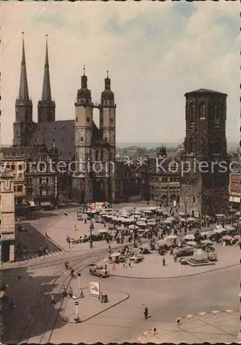 Halle Saale Markt  Kat. Halle