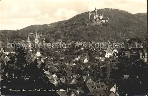 Wernigerode Harz Sennhuette Burg Kirche Kat. Wernigerode