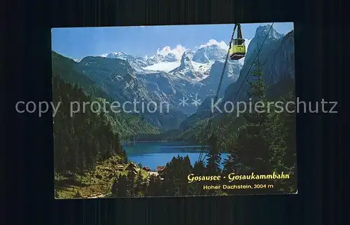 Gosau Oberoesterreich Gosausee Gosaukammbahn Koenig Dachstein Kat. Gosau Salzkammergut