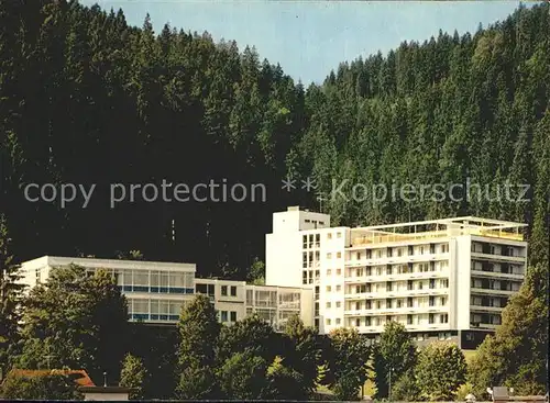 Triberg Schwarzwald Sanatorium Badener Hof Kat. Triberg im Schwarzwald