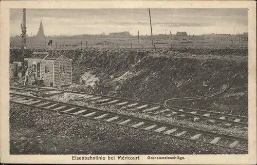 Mericourt Pas-de-Calais Mericourt Eisenbahnlinie Granteinschlaege * / Mericourt /Arrond. de Lens