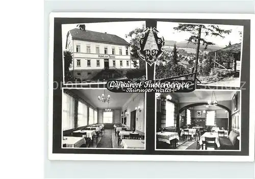 Finsterbergen Hotel zur Tanne Gastraeume Kat. Finsterbergen Thueringer Wald