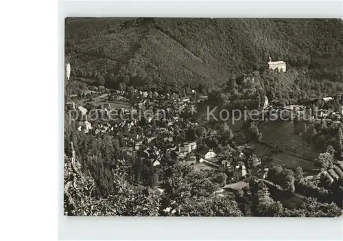 Schwarzburg Thueringer Wald Totalansicht Kat. Schwarzburg