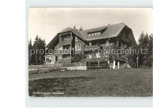 Roethenbach Erzgebirge Kurhaus Chuderhuesi Kat. Pretzschendorf