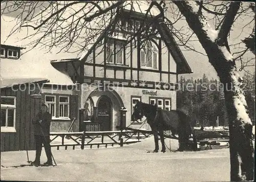 Manebach Der Moenchhof Pferdeschlitten Kat. Ilmenau