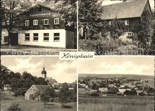 Koenigshain Goerlitz Hochsteinbaude Teilansicht Panorama Kat. Koenigshain Goerlitz