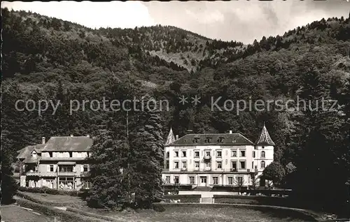 Badenweiler Sanatorium Schloss Hausbaden Kat. Badenweiler