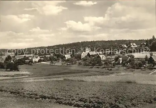 Hetzdorf Bockelwitz Blick zum Bergschloesschen Kat. Bockelwitz