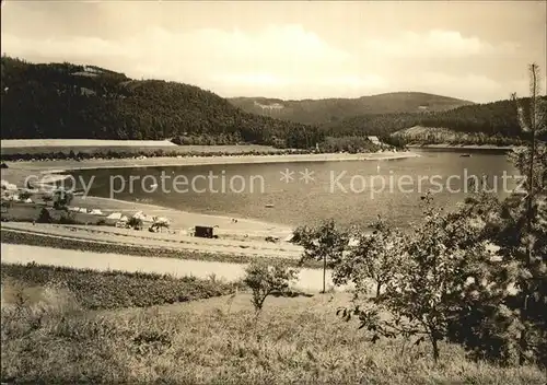 Saalfeld Saale Hohenwartetalsperre Zeltlager Bucht von Saaltal Kat. Saalfeld