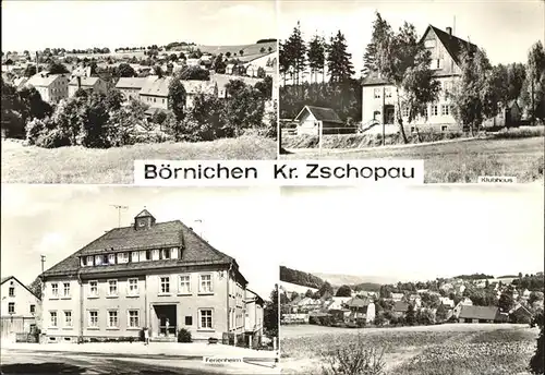 Boernichen Erzgebirge Klubhaus Ferienheim Panorama Kat. Boernichen Erzgebirge