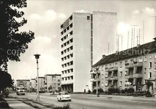 Weissenfels Saale Merseburger Str mit Hochhaus Kat. Weissenfels