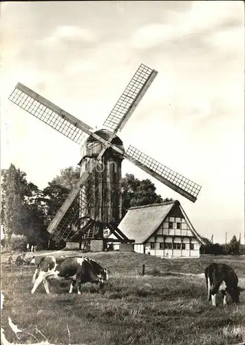 Muenster Westfalen Bockwindmuehle und Muehlenhaus Kat. Muenster