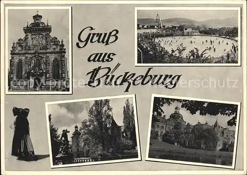 Bueckeburg Stadtkirche Bergbad Schloss Kat. Bueckeburg