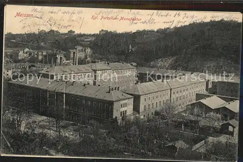 Meissen Elbe Sachsen Kgl Porzellan Manufaktur Kat. Meissen