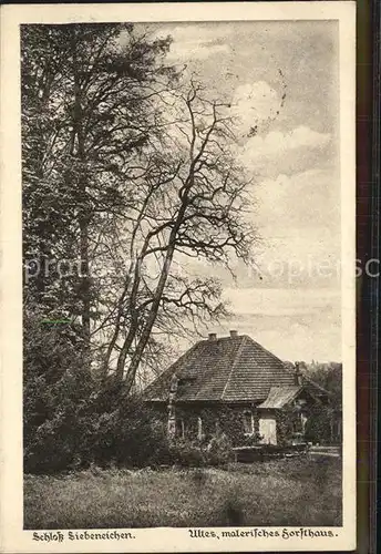 Meissen Elbe Sachsen Schloss Siebeneichen Altes malerisches Forsthaus Heimatschutz Kat. Meissen