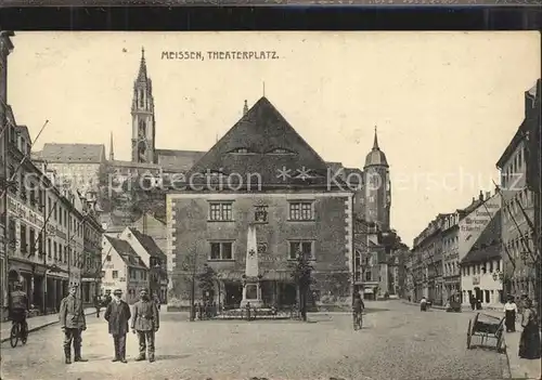 Meissen Elbe Sachsen Theaterplatz Kat. Meissen