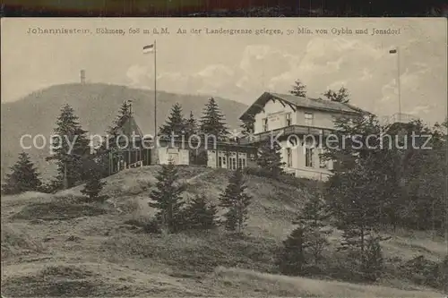 Oybin Johannisstein Berggaststaette an Landesgrenze Kat. Kurort Oybin