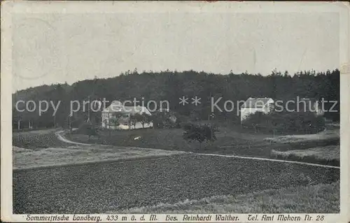 Mohorn Gasthaus zum Landberg Sommerfrische Kat. Wilsdruff