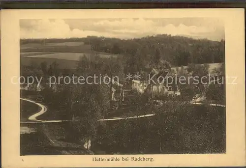 Radeberg Sachsen Huettermuehle Kat. Radeberg