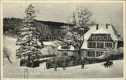 Rehefeld Zaunhaus Ferienheim Wintersportplatz Luftkurort Kat. Altenberg