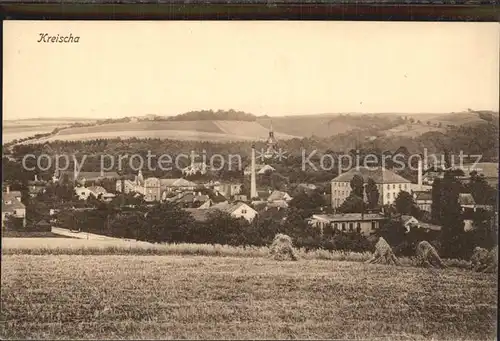 Kreischa Teilansicht Kat. Kreischa Dresden