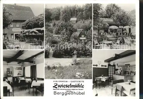 Berggiesshuebel Ferienheim Gaststaette Zwieselmuehle Gartenterrasse Kat. Bad Gottleuba Berggiesshuebel