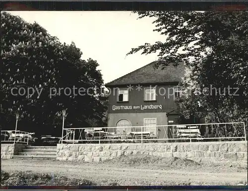 Herzogswalde Sachsen Gasthaus zum Landberg / Wilsdruff /Saechsische Schweiz-Osterzgebirge LKR