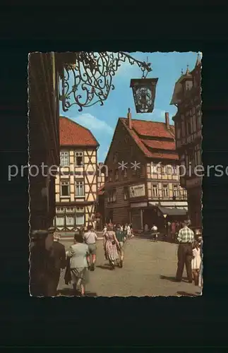 Wernigerode Harz Innenstadt Fachwerkhaeuser Kat. Wernigerode