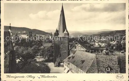 Wernigerode Harz Westerntor Kat. Wernigerode