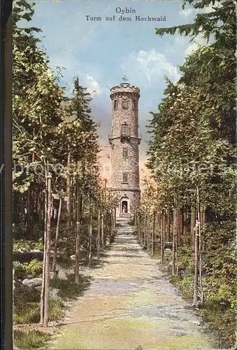 Oybin Turm auf dem Hochwald Zittauer Gebirge Kat. Kurort Oybin