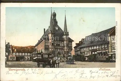 Wernigerode Harz Rathaus Kat. Wernigerode