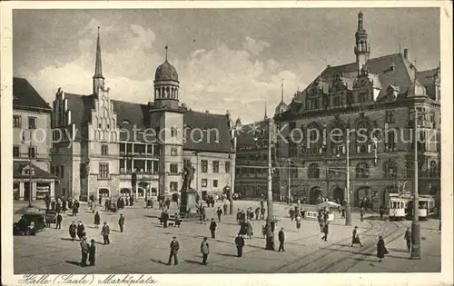 Halle Saale Marktplatz Kat. Halle