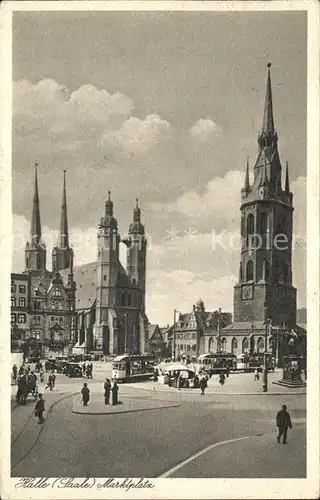 Halle Saale Marktplatz Kat. Halle