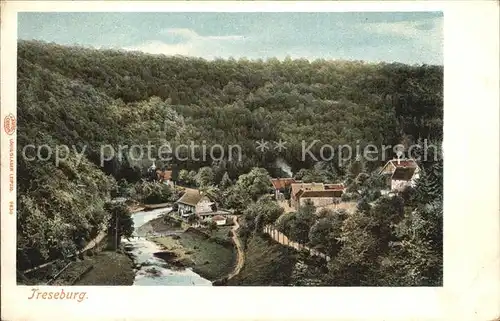 Treseburg Harz Gesamtansicht Kat. Treseburg