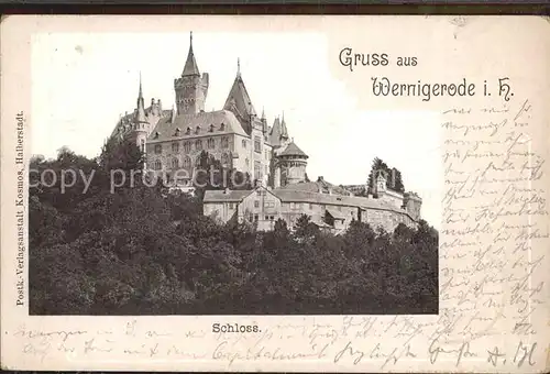 Wernigerode Harz Schloss Kat. Wernigerode