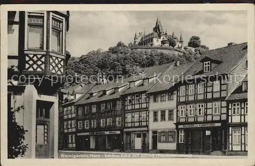 Wernigerode Harz Schoene Ecke Schloss Kat. Wernigerode