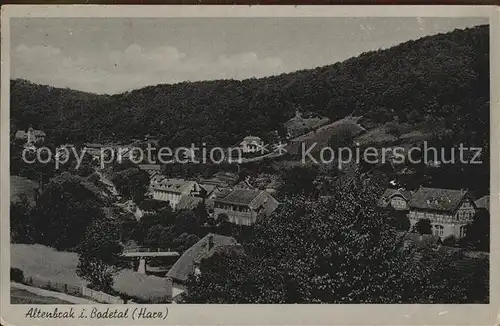 Altenbrak Harz Bodetal Ortsansicht Kat. Altenbrak