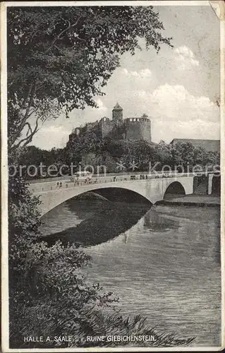 Halle Saale Ruine Giebichenstein Kat. Halle