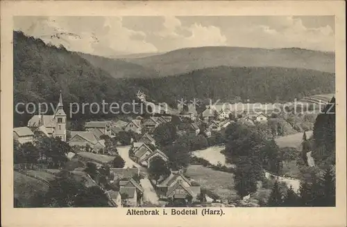 Altenbrak Harz Bodetal Ortsansicht Kat. Altenbrak