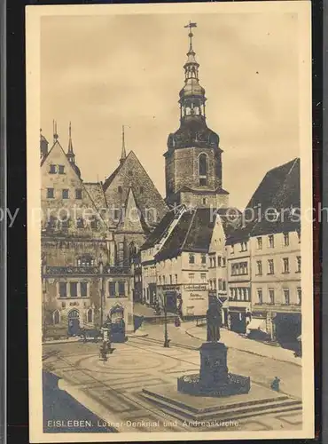 Eisleben Lutherdenkmal Andreaskirche Kat. Eisleben