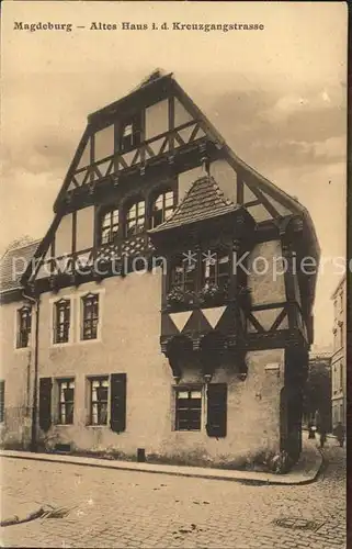 Magdeburg Altes Haus Kreuzgangstrasse  Kat. Magdeburg