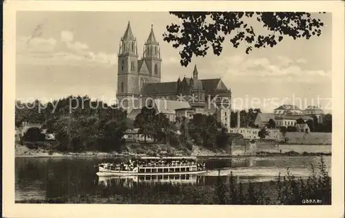 Magdeburg Dom Elbe MS Adler Kat. Magdeburg