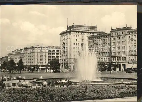 Magdeburg Wilhelm Pieck Allee Springbrunnen Kat. Magdeburg