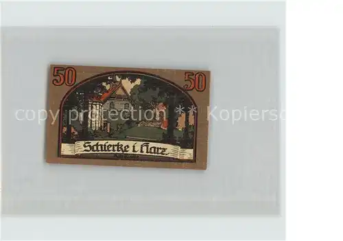 Schierke Harz Goethes Faust 50 Pfennig Kat. Schierke Brocken